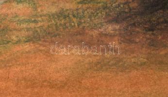 Jelzés nélkül (Renoir vagy Max Liebermann után?): Társaság a sörkertben. Pasztell, papír. Dekoratív,...