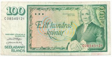 Izland 1981-1986. (1961) 100K "C08545121" T:F,VG
Iceland 1981-1986. (1961) 100 Kronur &qu...