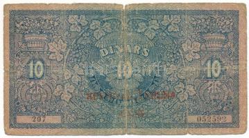 Jugoszlávia / Szerb-Horvát-Szlovén Királyság 1919. 10D piros "40K" felülbélyegzéssel T:VG,...