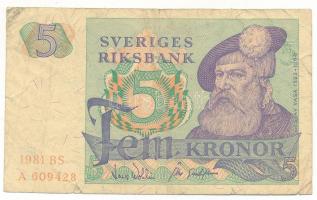 Svédország 1981. 5K T:F,VG
Sweden 1981. 5 Kronor C:F,VG
Krause 51