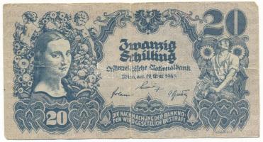 Ausztria 1945. 20Sch "1615 30773" T:F,VG
Austria 1945. 20 Schilling "1615 30773&quot...