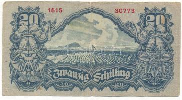 Ausztria 1945. 20Sch "1615 30773" T:F,VG
Austria 1945. 20 Schilling "1615 30773&quot...