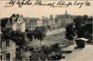 1917 Kostrzyn, Cüstrin; Artillerie-Kaserne. Herm. Lukowski / K.u.k. military, artillery barracks (EB...