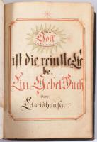 1825 Karl von Eckartshausen 1791-ben Münchenben kiadott német nyelvű művének kézzel leírt, gót betűs...