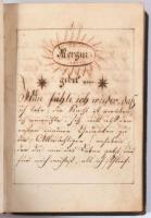 1825 Karl von Eckartshausen 1791-ben Münchenben kiadott német nyelvű művének kézzel leírt, gót betűs...