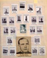 1938-1940 Házi készítésű "Bélyegkönyv" irredenta, hazafias témákkal, Visszatért bélyegzése...