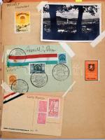 1938-1940 Házi készítésű "Bélyegkönyv" irredenta, hazafias témákkal, Visszatért bélyegzése...
