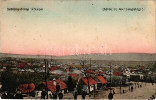 Aknasugatag, Ocna Sugatag; Sóbányatelep látképe. Berger Miksa utóda kiadása / salt mine, colony + &q...