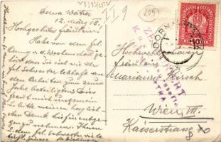 1918 Vatra Dornei, Dornavátra, Bad Dorna-Watra (Bukovina, Bucovina, Bukowina); Mikuligasse / street ...