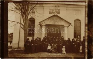 1916 Leiculesti, Tisau (Buzau); Manastirea Barbu / Romanian Orthodox monastery. photo (creases)
