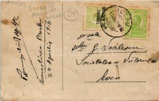 1916 Leiculesti, Tisau (Buzau); Manastirea Barbu / Romanian Orthodox monastery. photo (creases)