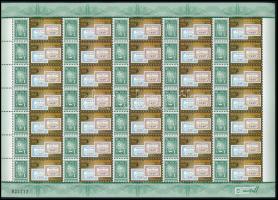 2018 100 éves a Repülő Posta megszemélyesített teljes ív / complete sheet