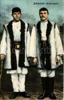 1914 Bukowinaer Bauerntypen / Bukovinai folklór / folklore from Bucovina. Verlag Moritz Gottlieb (Cz...