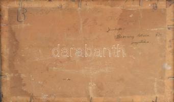 Bosznay István (1868-1944): Fenyőháza (Lubochna, Felvidék, Tátra), 1912. Olaj, karton, jelezve jobbr...