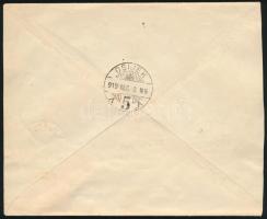 Baranya I-II. 1919 Ajánlott helyi levél Baranya megszállási bélyegekkel, "OSIJEK" / Regist...