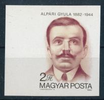 1982 Alpári Gyula ívszéli vágott bélyeg