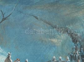 Istókovits Kálmán (1898-1990): II. világháborús rajz. Tempera, papír, jelezve jobbra lent: Istokovit...