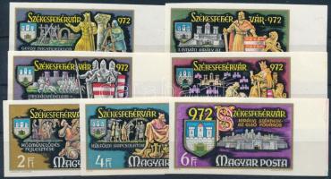 1972 Székesfehérvár ívszéli vágott sor (4.000)