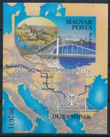1985 Duna-hidak vágott blokk (4.000)