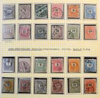 1871-1944 Gyűjtemény a Réznyomattól kevés hiánnyal albumban (~500.000) / Almost complete collection ...