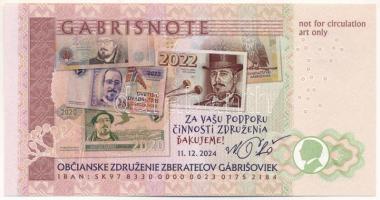 Csehország 2024. "5 év" "Gabrisnote" fantáziabankjegy T:UNC
Czechia 2024. &quot...
