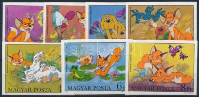 1982 Mese (V.) - Magyar rajzfilmfigurák vágott sor (5.000) (rozsdafoltok / stain spots)