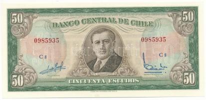Chile DN(1967-1970) 50E "C8 0985935" T:AU
Chile ND(1967-1970) 50 Escudos "C8 0985935...