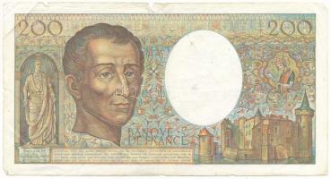 Franciaország 1981. 200Fr "V.007 217919" T:VG tűlyukak
France 1981. 200 Francs "V.00...