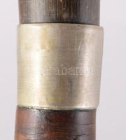 Antik sétabot, szaru markolattal, h: 85 cm