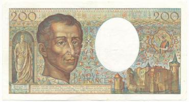 Franciaország 1982. 200Fr "E.012 854665" T:F
France 1982. 200 Francs "E.012 854665&q...
