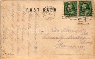 1910 Los Angeles (California), Feeding the Seals at West Lake Park, Christmas Day (worn corners)