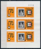 1976 ITALIA vágott kisív (5.000)