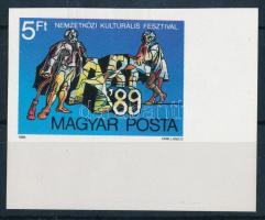 1989 ART ívsarki vágott bélyeg (betapadás / gum disturbance)