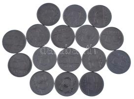 2004-2026. 50Ft (16xklf) forgalmi emlékpénz, teljes sor, közte "1956-os forradalom / Parlament", "Európai Unió", "II. Rákóczi Ferenc", közte több darab rolniból bontva T:UNC-XF patina