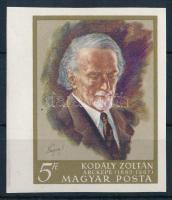 1968 Kodály Zoltán (I.) vágott ívszéli bélyeg