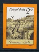 1986 Budavári sikló vágott bélyeg