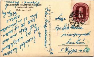 1948 Budapest XIV. Budapesti Nemzetközi Vásár BNV a Centenárium évében 1948. június 11-21. 3 éves te...