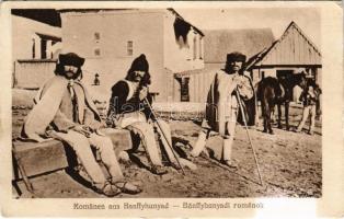1917 Bánffyhunyad, Huedin; Romänen / Bánffyhunyadi románok, erdélyi folklór. Kunstanstalt Jos. Drotl...