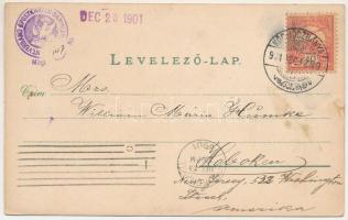 1901 Körmöcbánya, Kremnitz, Kremnica; Vadászkürt szálloda, Zólyomvölgyi alagút, zsinagóga / hotel, r...