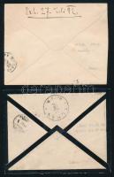 1874-1899 24 db Színesszámú Krajcáros bélyeggel bérmentesített küldemény, luxus minőség / Small lot:...