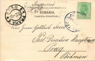 1900 Turnu Severin, Szörényvár; Hauptplatz / main square, beer hall and restaurant, bank. D. R. Radu...