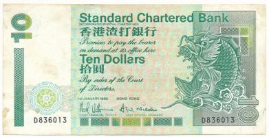 Hongkong 1993. 10$ T:F
Hong Kong 1993. 10 Dollars C:F
Krause P#284