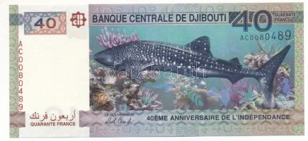 Dzsibuti 2017. 40Fr "A Függetlenség 40. évfordulója" "AC 0080489" T:UNC
Djibout...