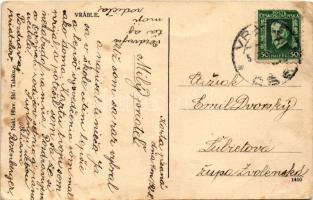 1928 Verebély, Vráble; utcakép / street view (fl)