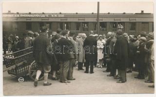 1929 Igló, Zipser Neudorf, Spisská Nová Ves; Empfang der Amerikanischen Gäste / a Tátraaljai Kiállít...