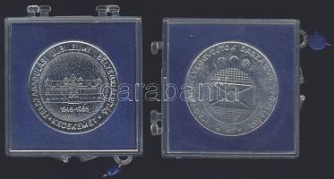 1985. "MÉE - Felszabadulási Jubileumi Bélyegkiállítás, Kecskemét" ffém emlékérem (2x) T:BU Mindkettő ÁPV plombált plasztiktokban (egyik sérült)!