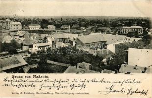 1902 Radauti, Radóc, Radautz (Bukovina, Bucovina, Bukowina); general view with synagogue. Verlag J. ...