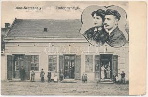 Dunaszerdahely, Dunajská Streda; Tauber vendéglő, étterem. Rembrandt fényirda (Győr) / restaurant (E...