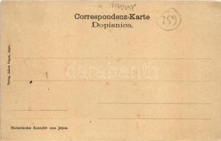 Jajce, general view with fortress. Verlag Jakob Engel (EK)