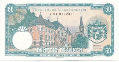 Liechtenstein 2019. 50Fr "Y 01 000233" mintabankjegy, fantáziabankjegy "Gabrisnote&qu...